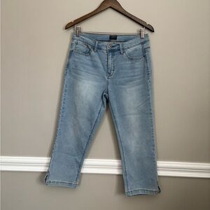 Curve Appeal Light Blue Wash Cropped Jeans